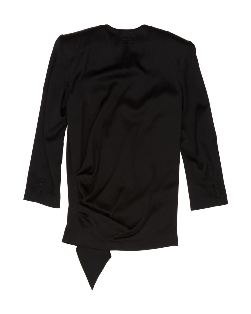The Attico Black Long-Sleeved Dress