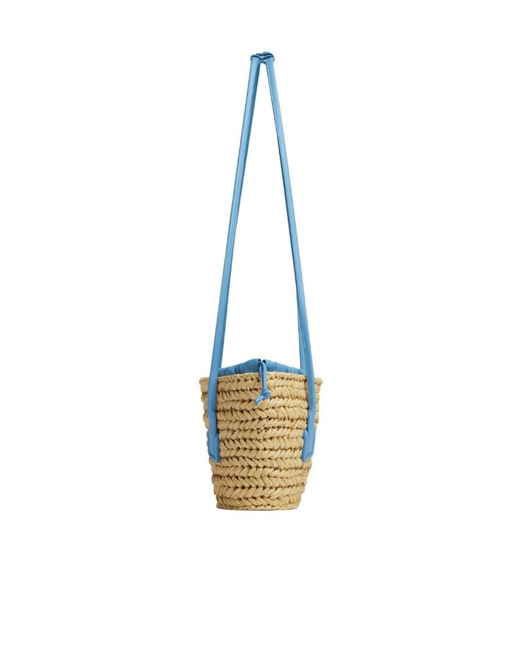 Bottega Veneta White Arco Small Shopper Bag