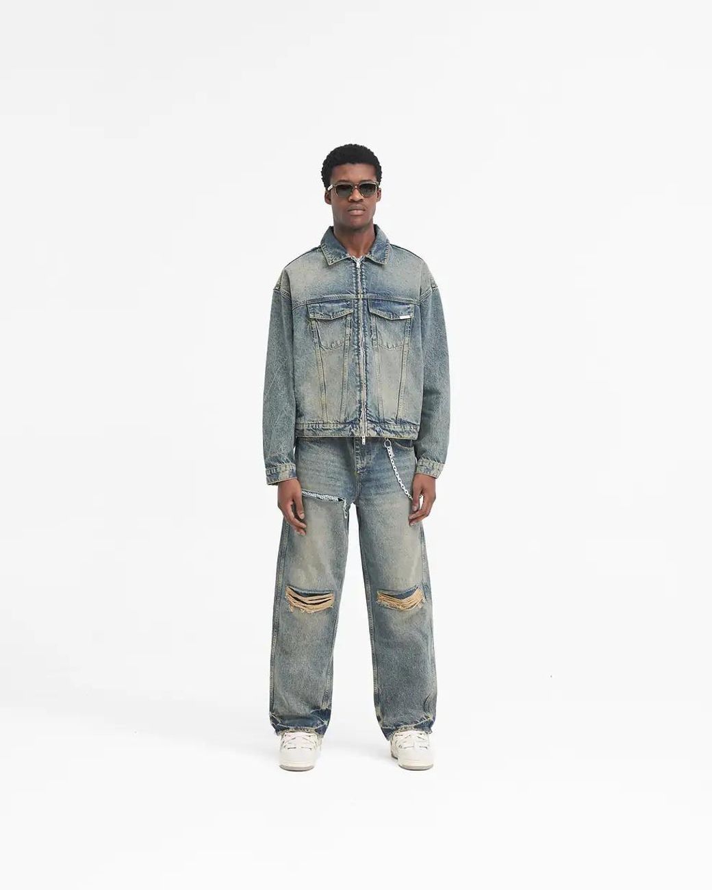 Represent Blue R4 Denim Jacket for men