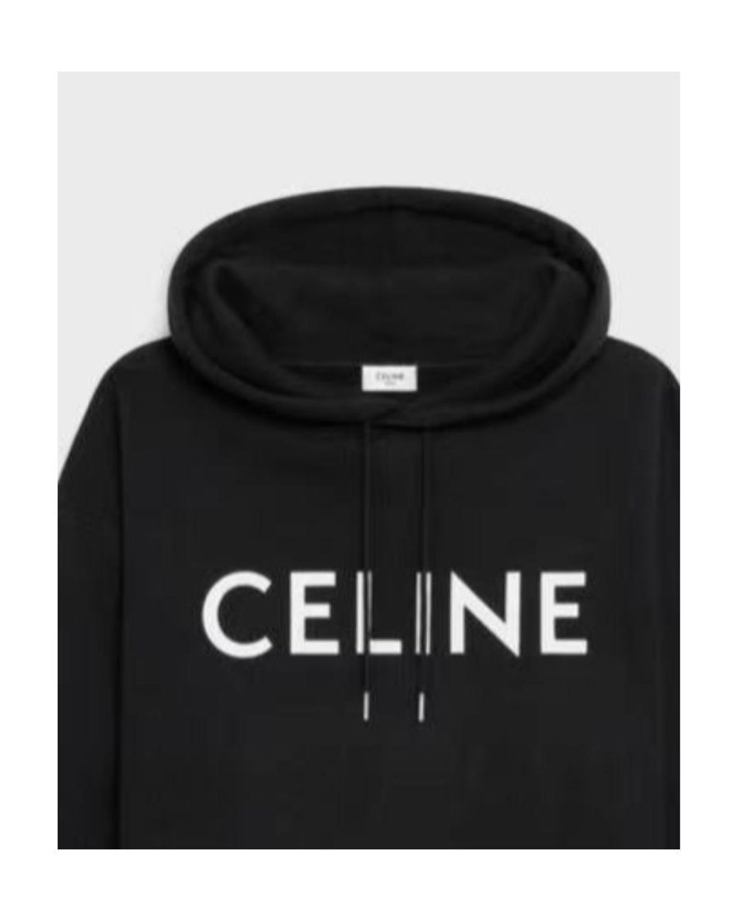 Céline Black Loose Hoodie for men