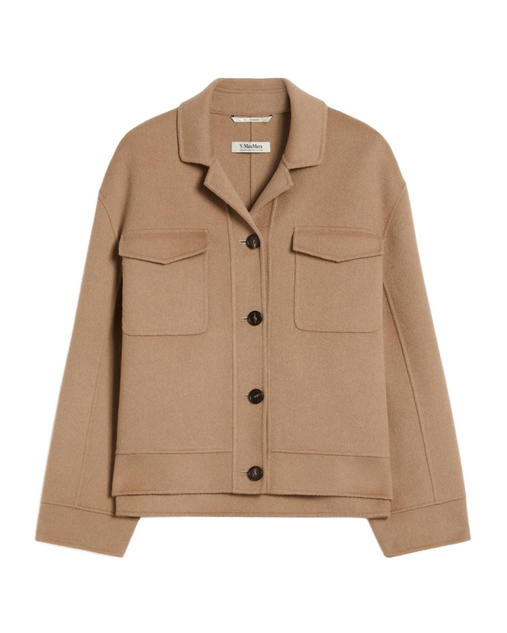 Max Mara Brown 'S Smmsimona Button-Up Jacket