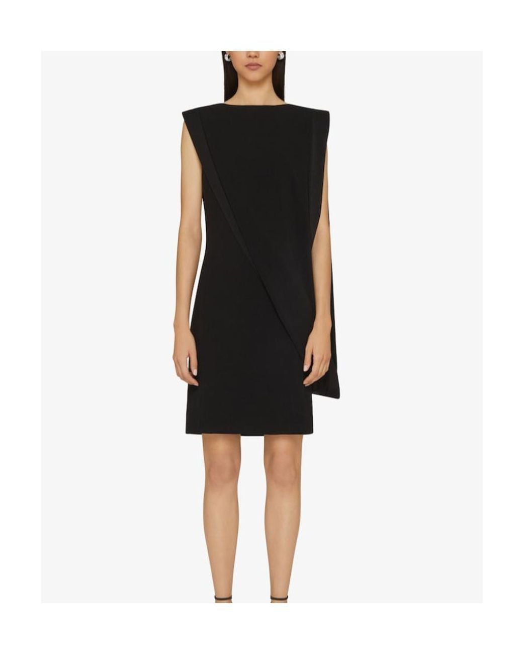 Givenchy Black Crepe Sleeveless Dress
