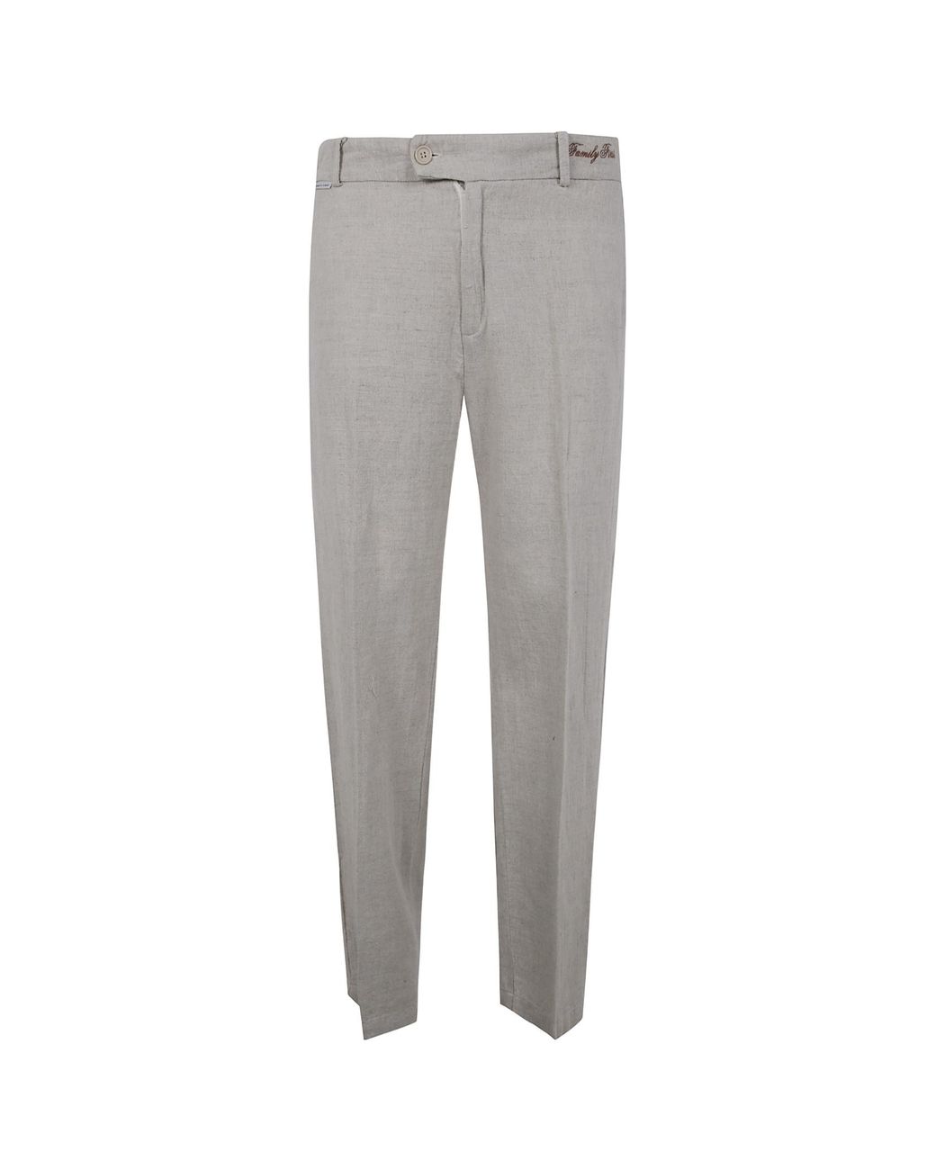 FAMILY FIRST Gray Logo-Embroidered Trousers for men