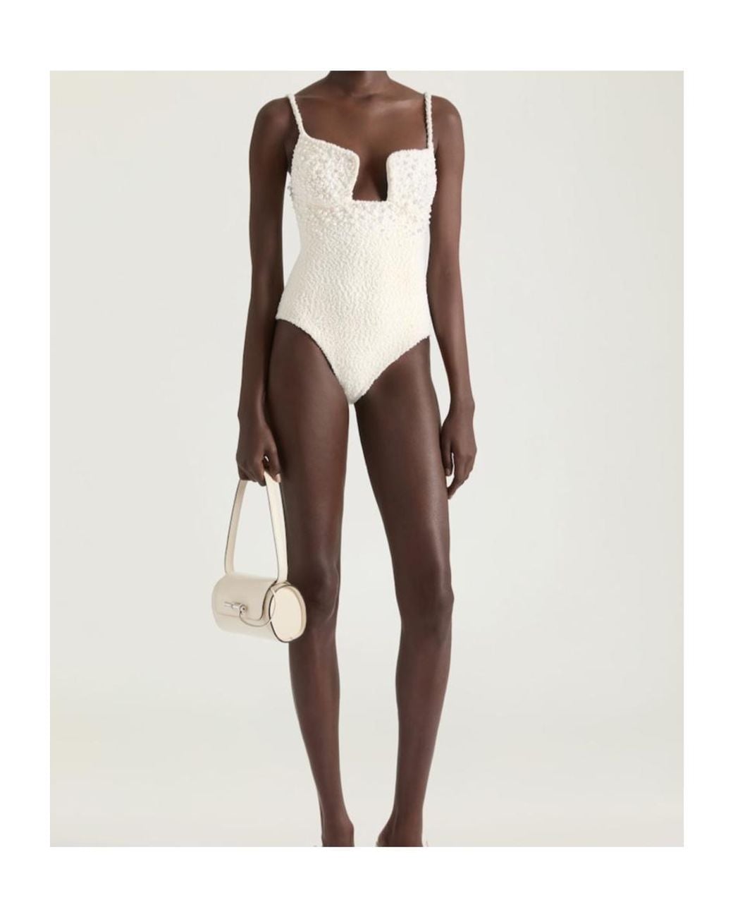 Givenchy White Cutaway Bodysuit