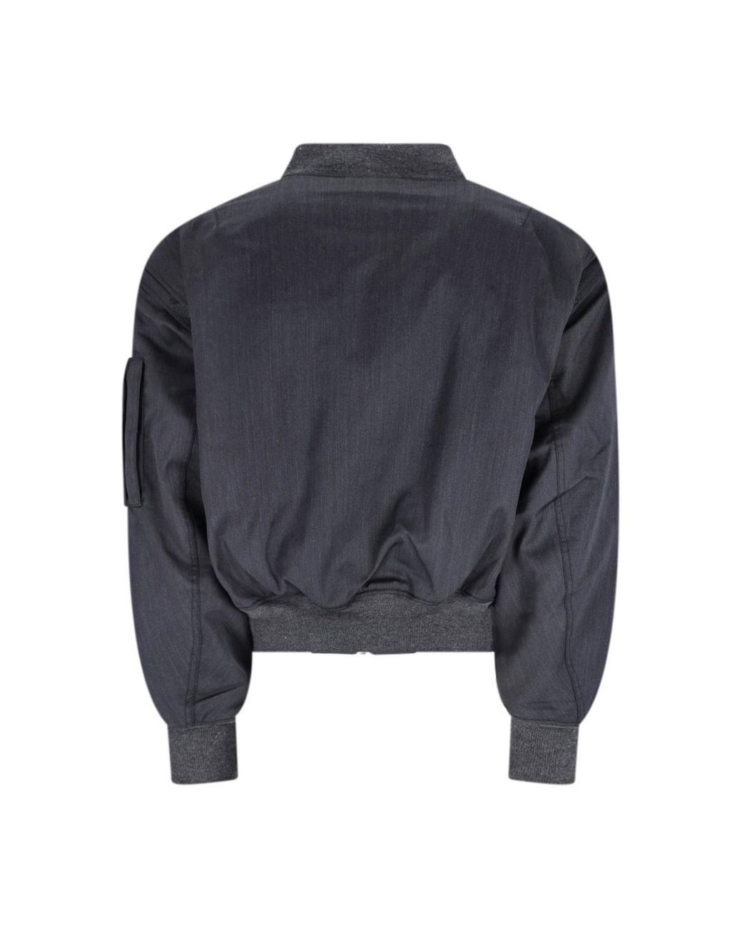 Entire studios Black Zip-Up Bomber Jacket for men
