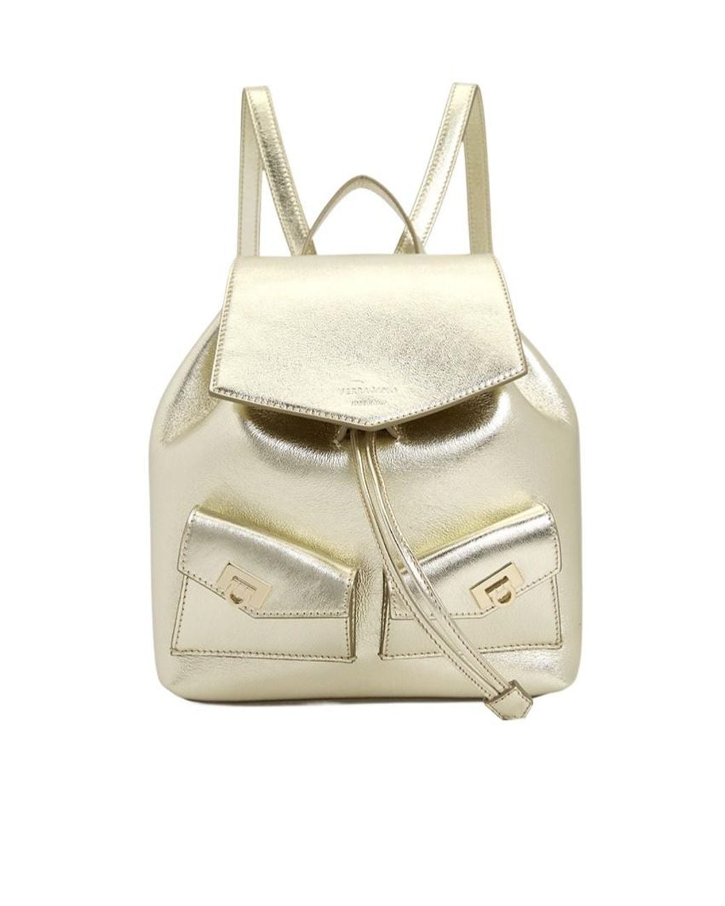 Ferragamo White Mini Backpack