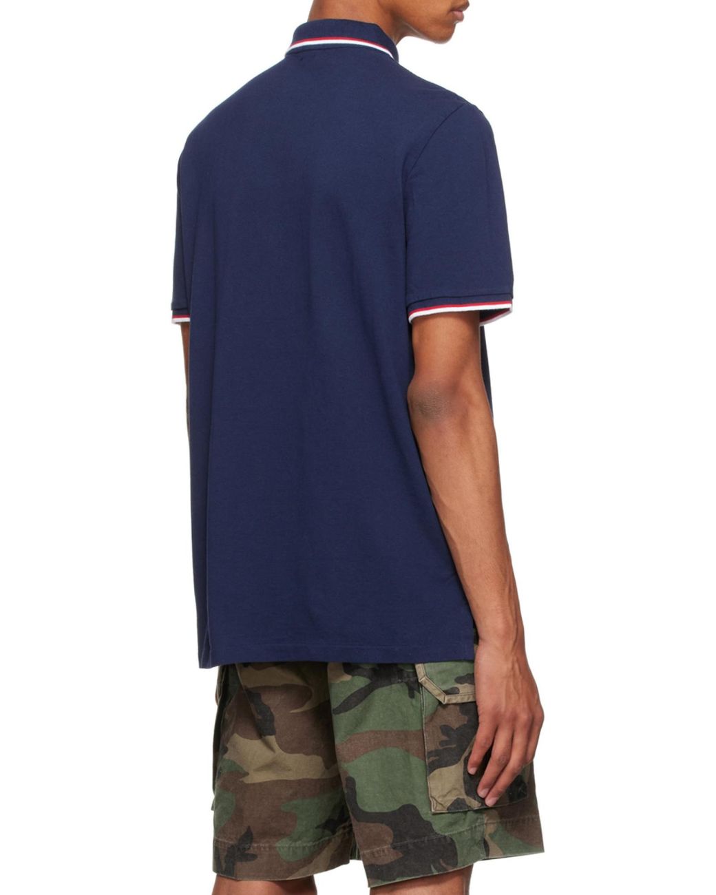 Ralph Lauren Blue Polo Tipped Short Sleeve Polo Shirt for men