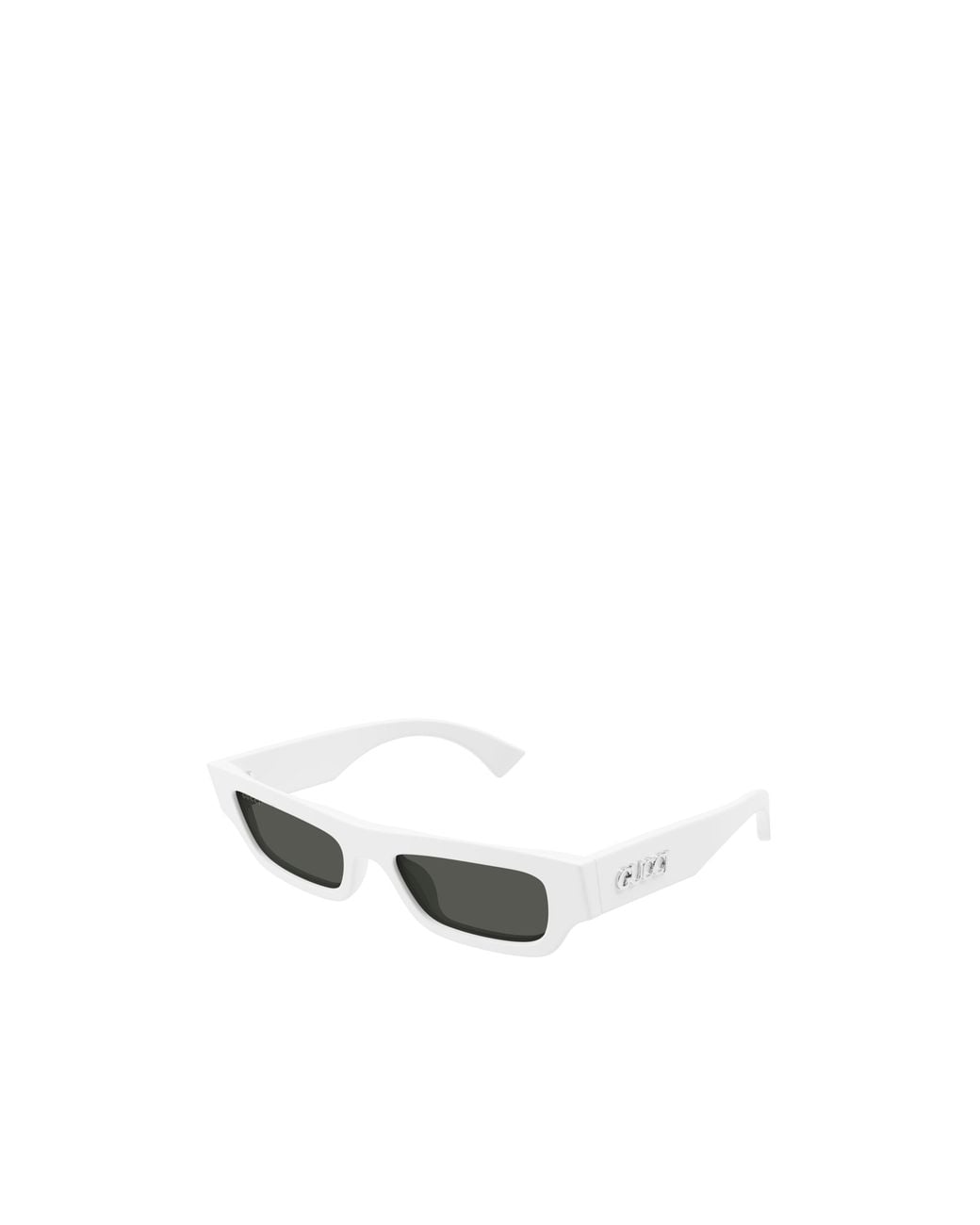 Gucci White Eyewear Rectangle Frame Sunglasses for men