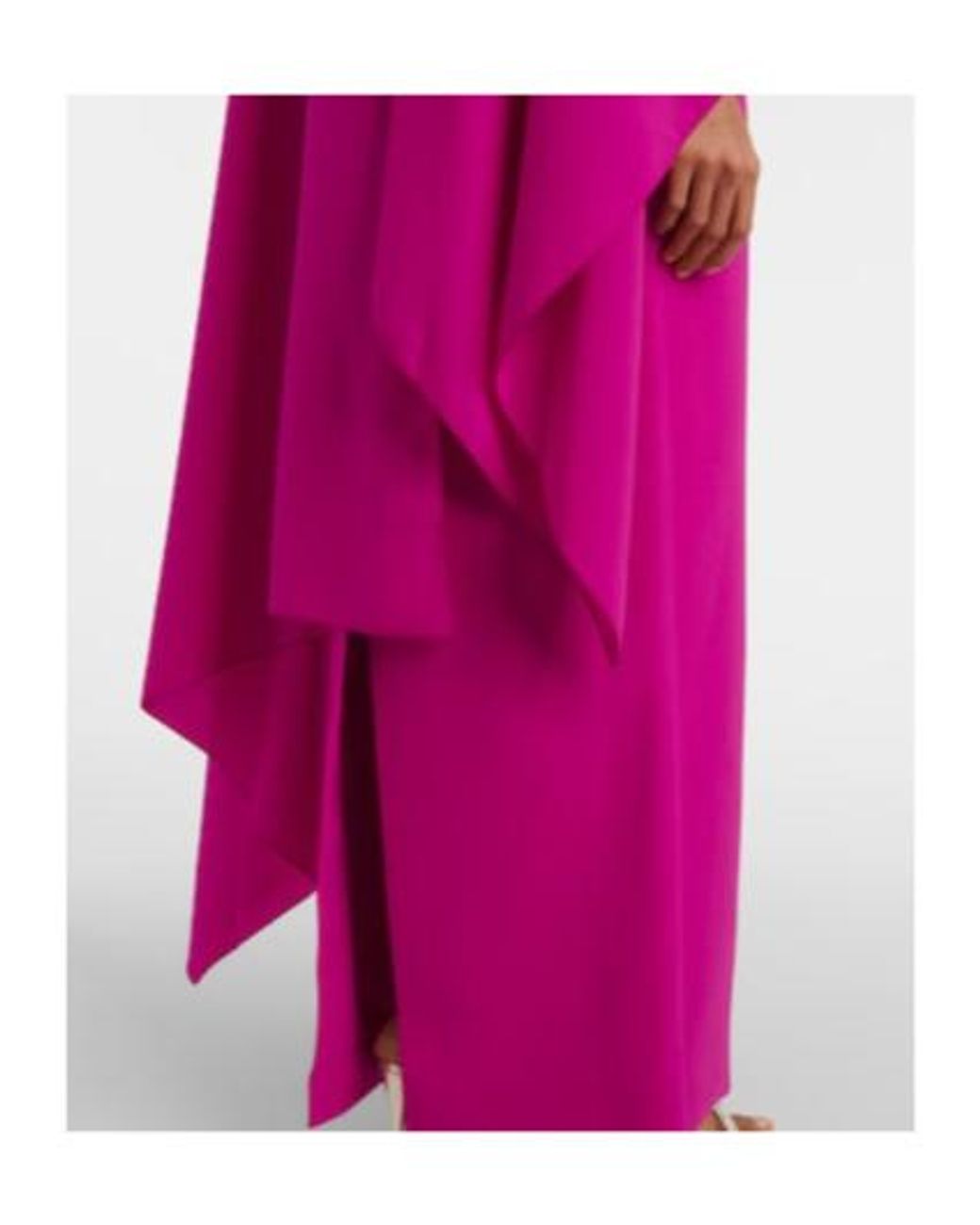 Roksanda Pink Demetria Caped Crepe Gown