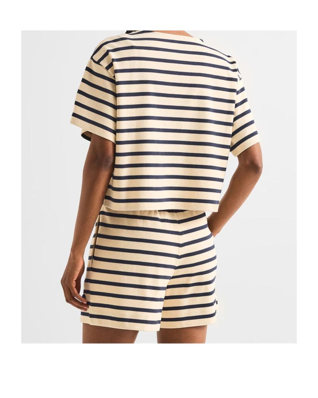 Moncler White Striped T-Shirt