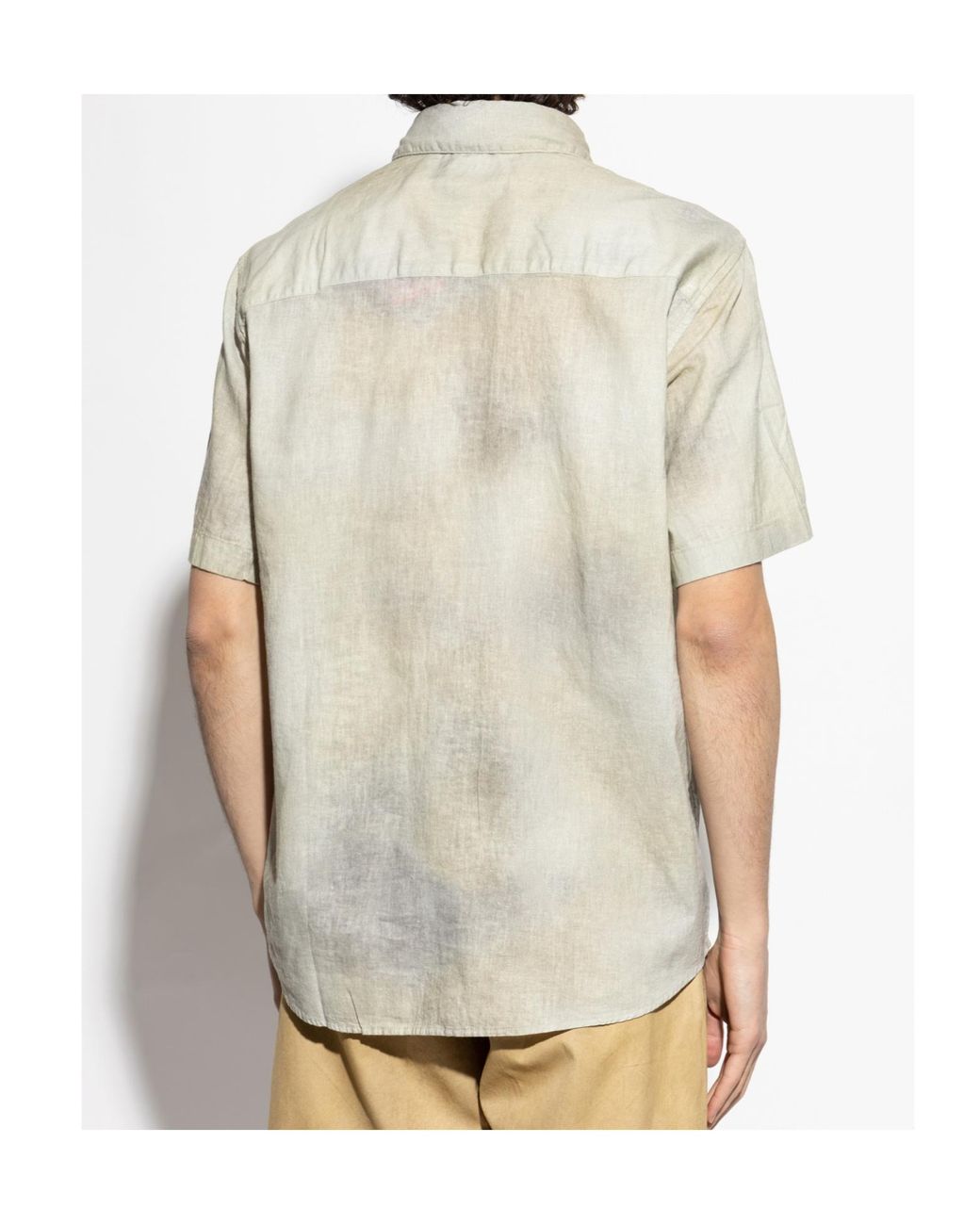 DIESEL White S-Leie Short Sleeved Shirt for men