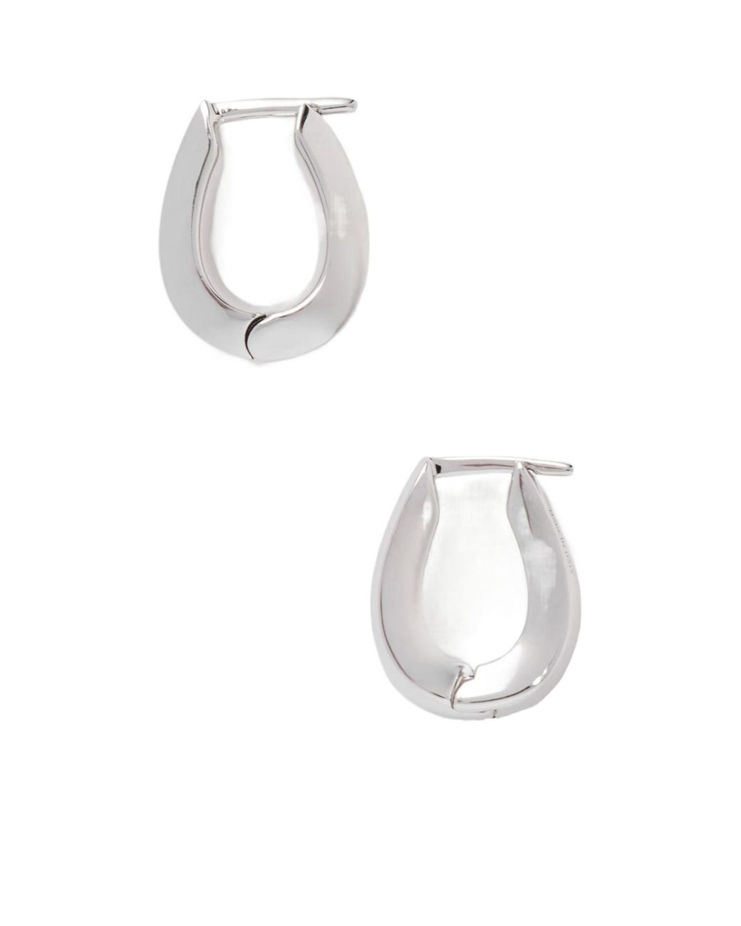 Jil Sander Metallic Hoop Earrings