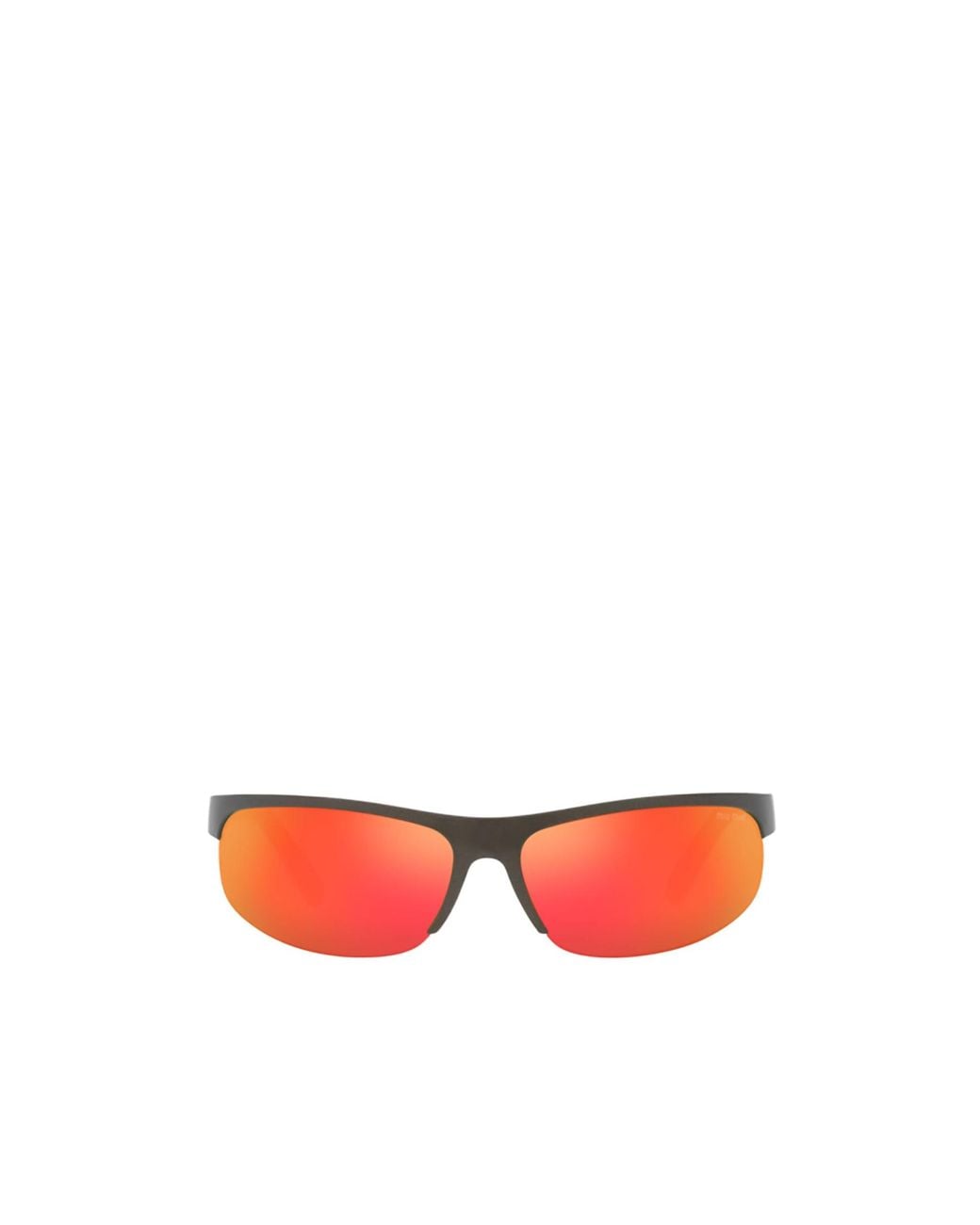 Miu Miu Red Eyewear Oval-Frame Sunglasses