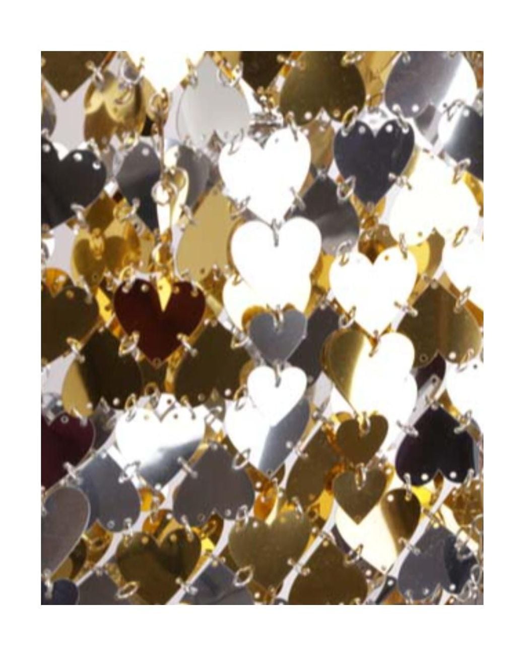 Rabanne Metallic Paillette Detailed Mini Skirt