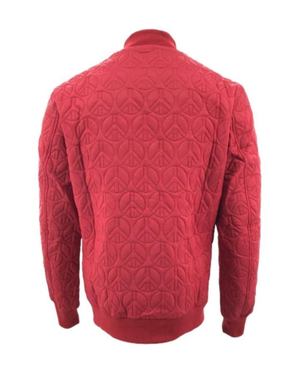 Moschino Red Long-Sleeved Zipper Casual Jacket for men