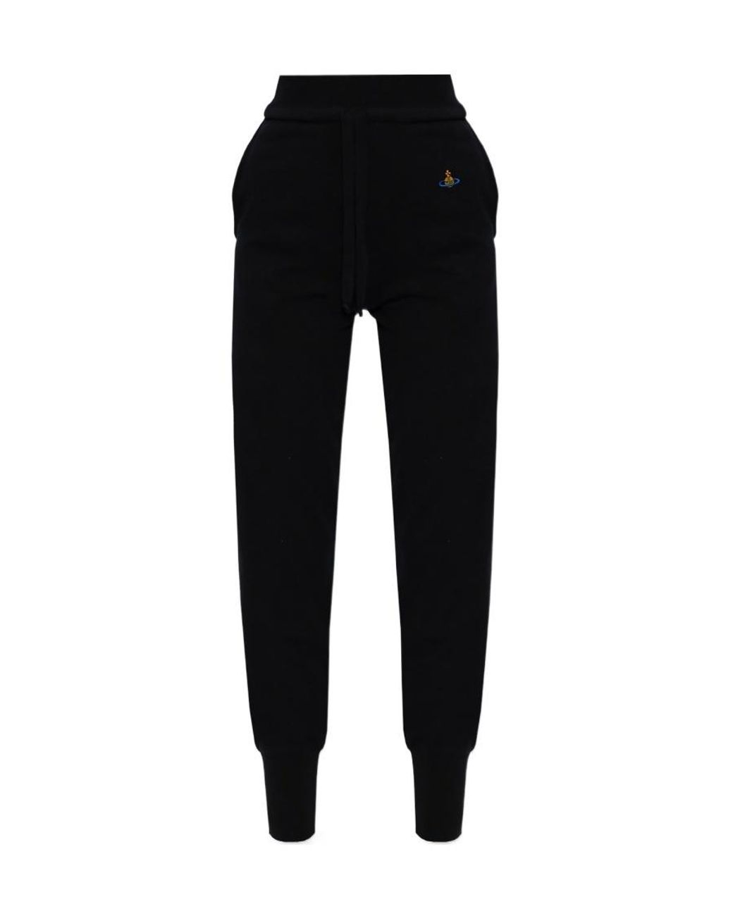 Vivienne Westwood Black Logo-Embroidered Knitted Sweatpants