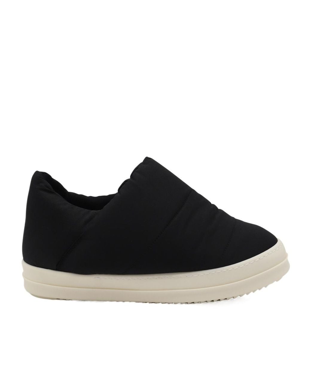 Rick Owens Black Porterville Puffer Slip On Sneakers for men