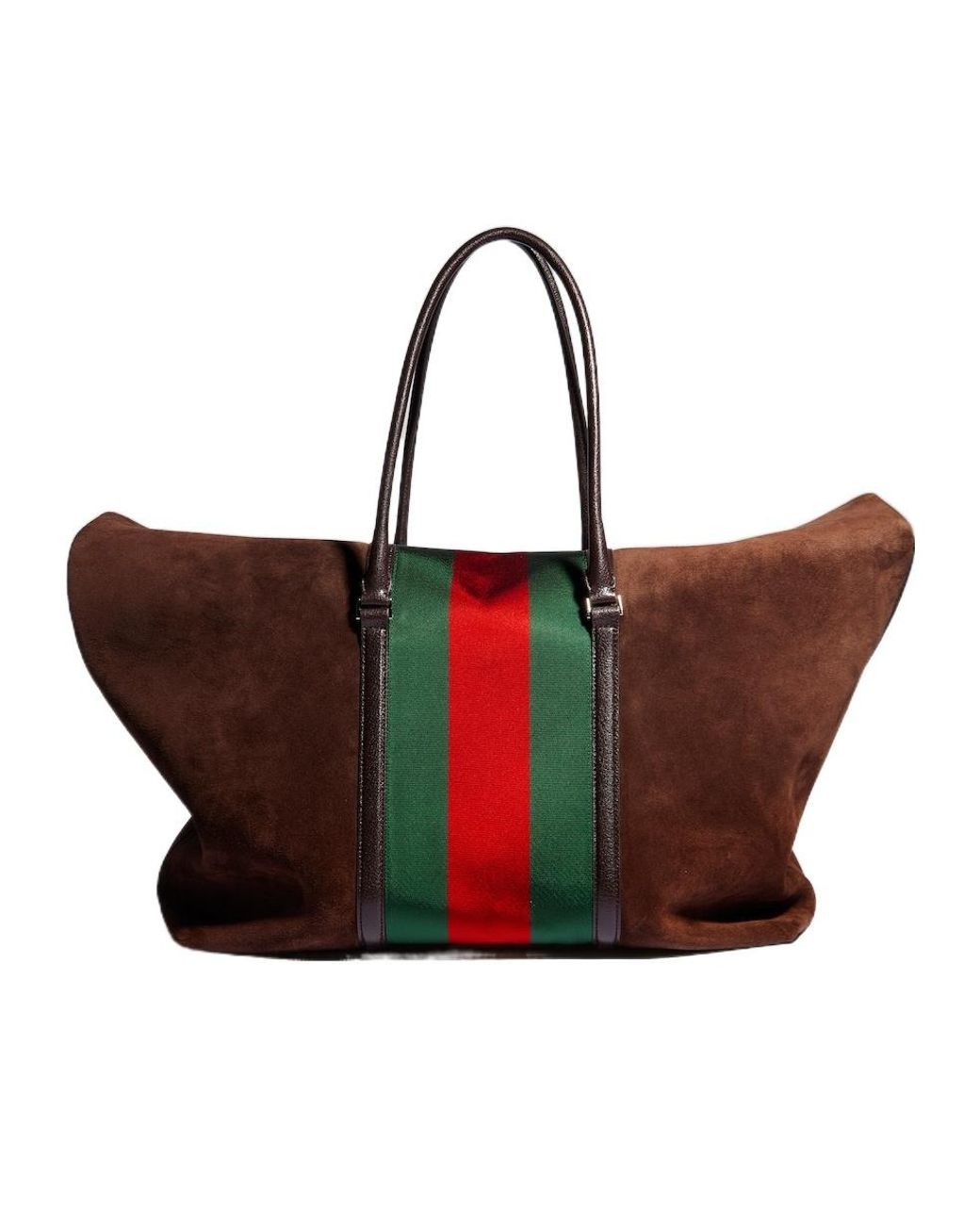 Gucci Red Medium Duffle Bag With Web for men