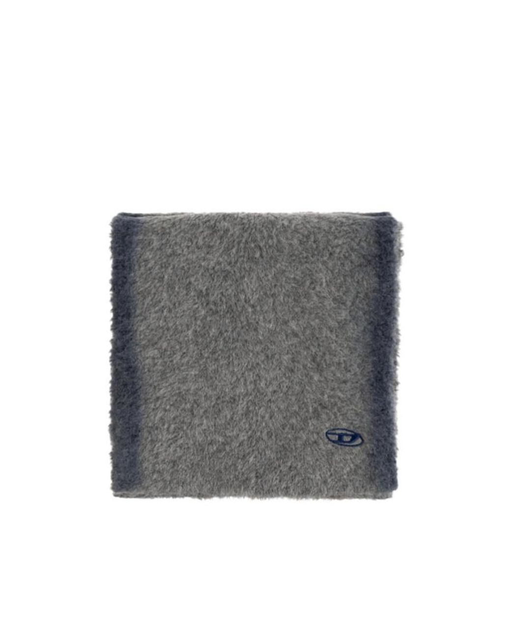 DIESEL Gray K-Rino Fuzzy Logo Scarf for men