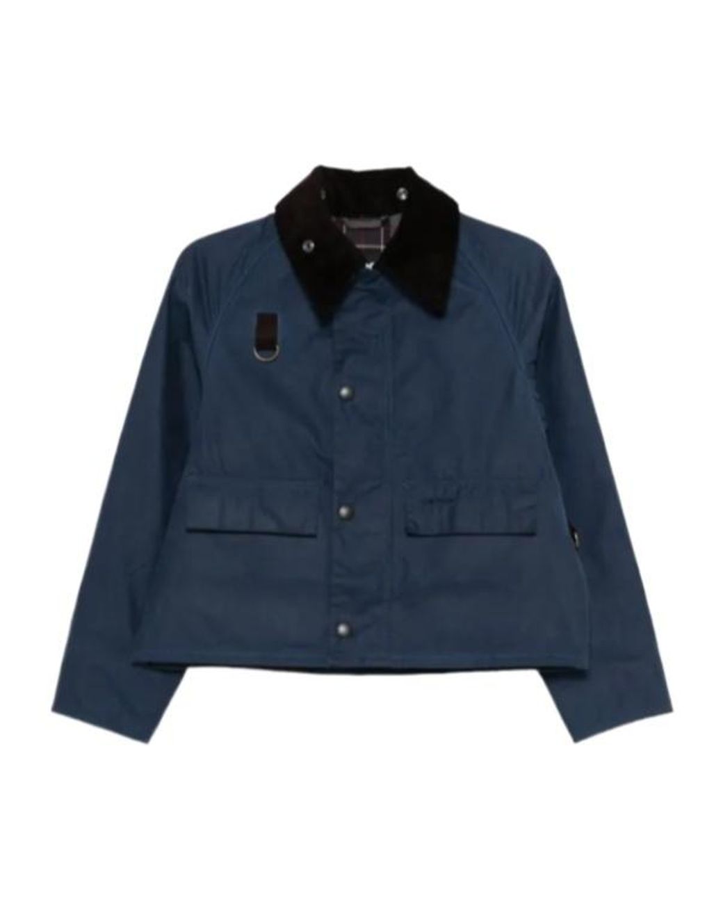 Barbour Blue Corduroy-Collar Jacket