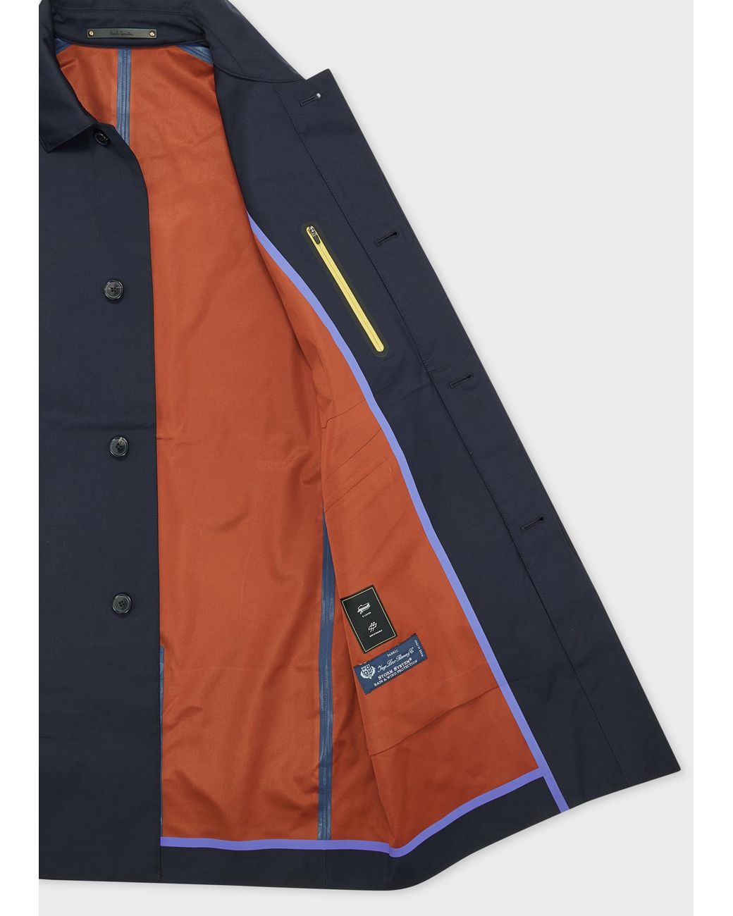 Paul Smith Blue Detachable Hood Coat for men