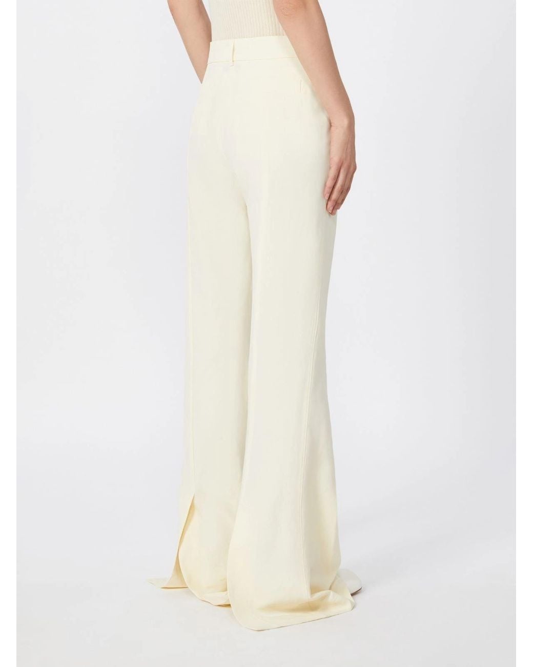 Sportmax White Fragola Flared Pants