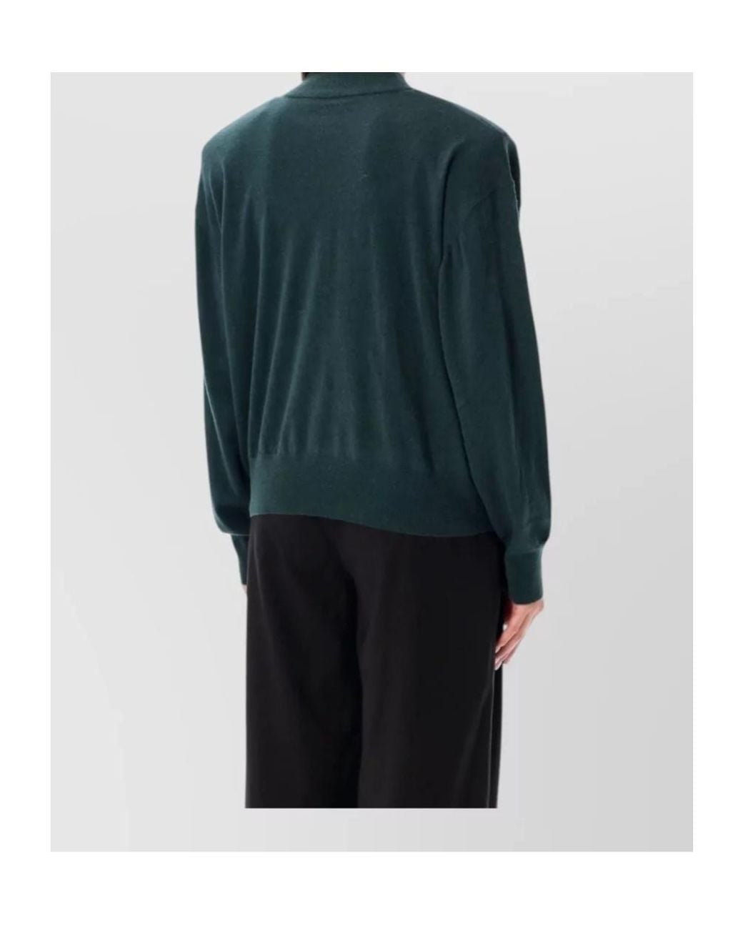 Frankie Shop Blue Rue Padded High Neck Sweater