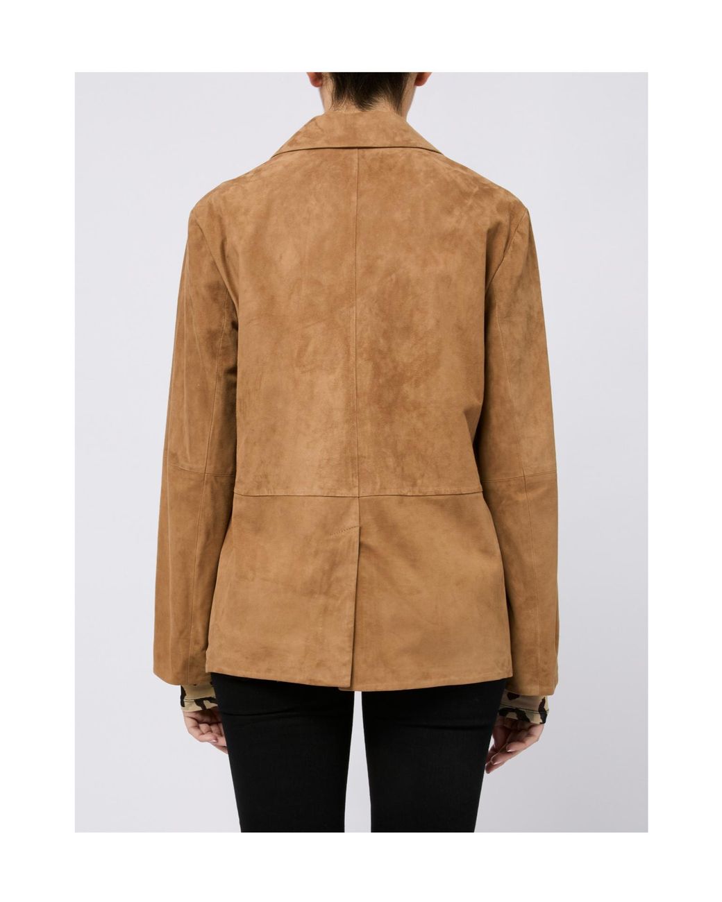 Max Mara Brown 'S Single-Breasted Long-Sleeved Jacket
