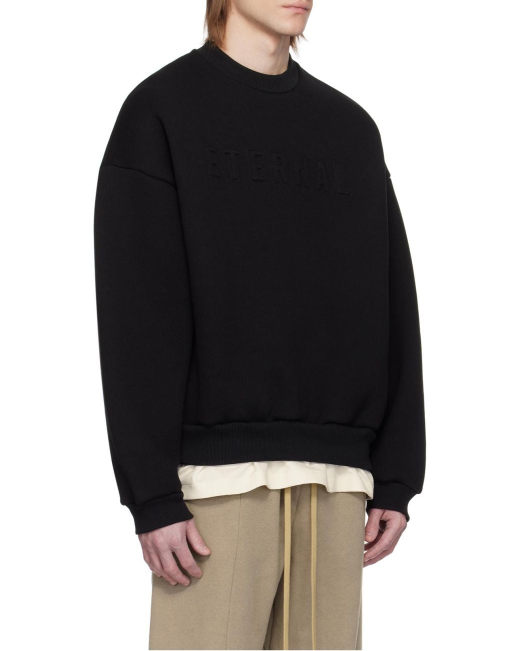 Fear Of God Black Eternal Crewneck Sweatshirt for men