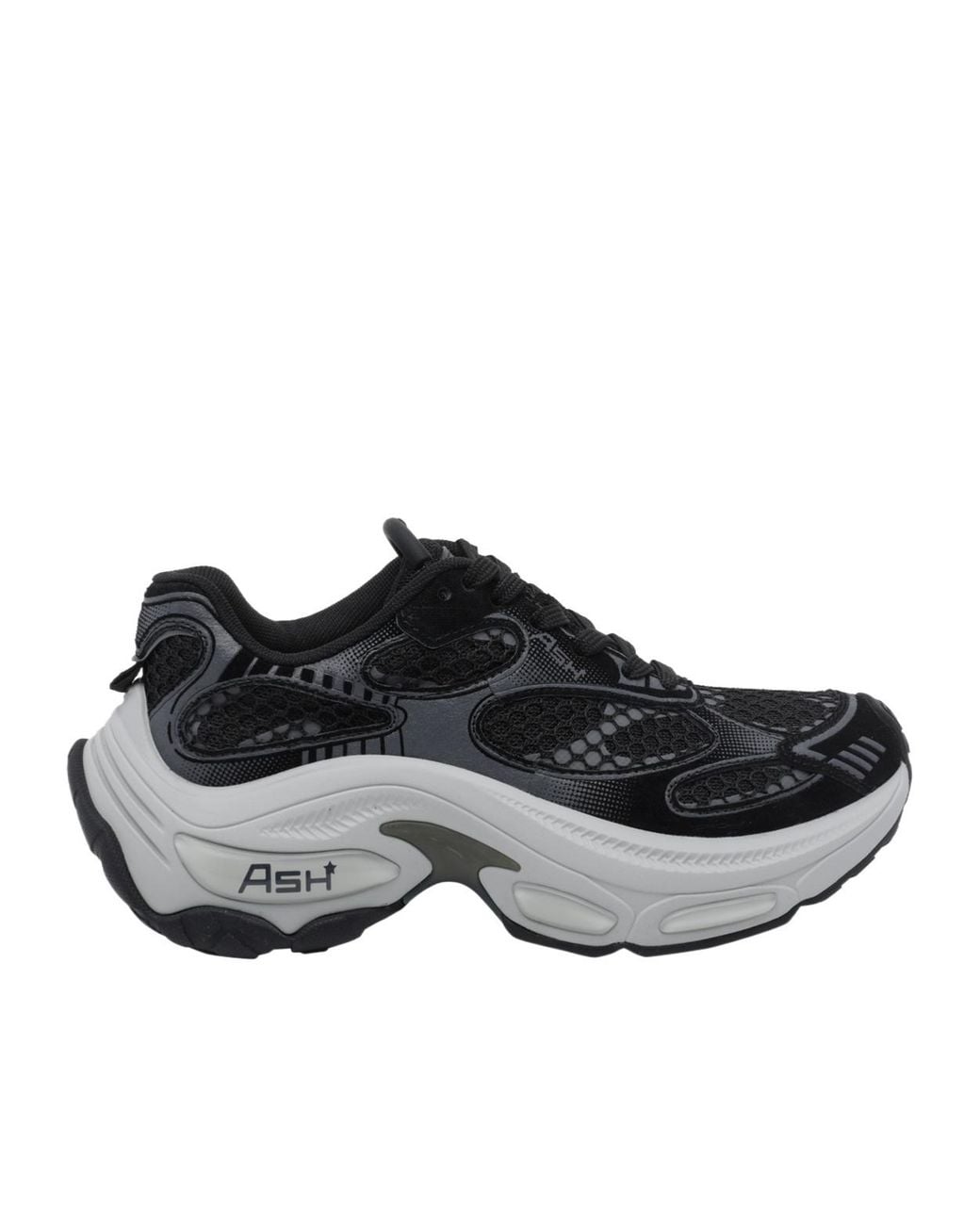 Ash Black Round-Toe Sneakers