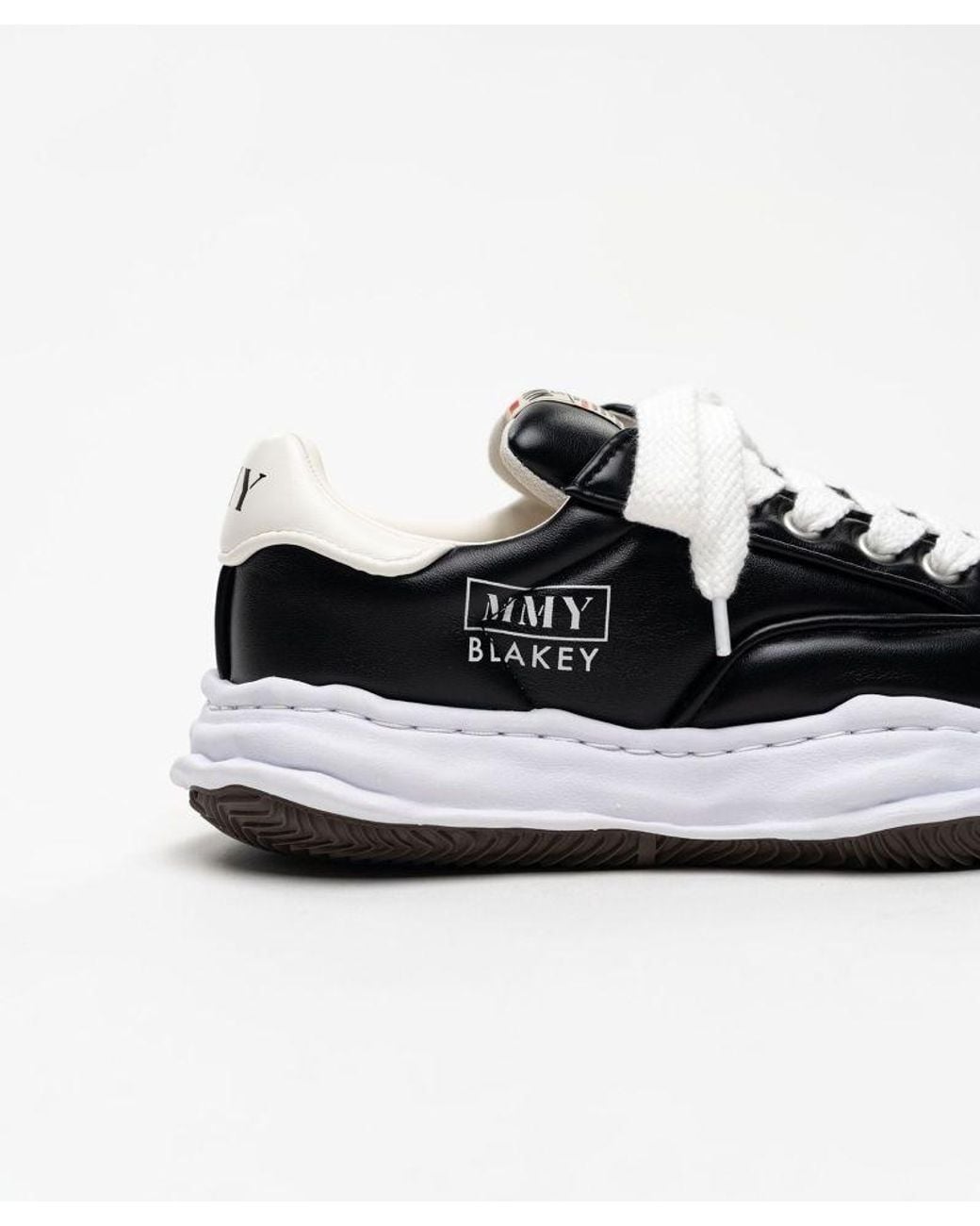 Maison Mihara Yasuhiro Black Blakey Og Sole Padded Pu Low-Top Sneakers for men