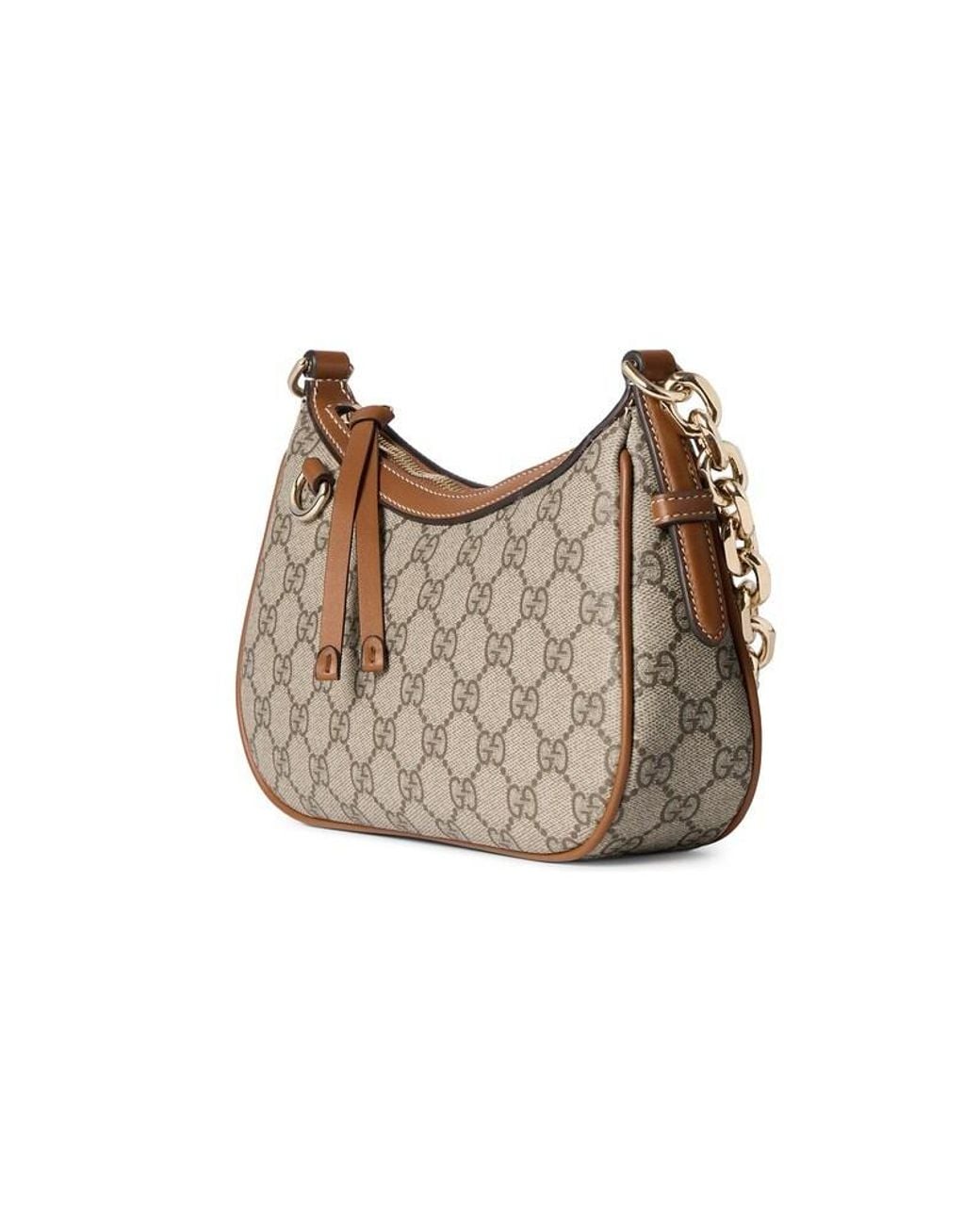 Gucci Gray Gg Emblem Small Shoulder Bag