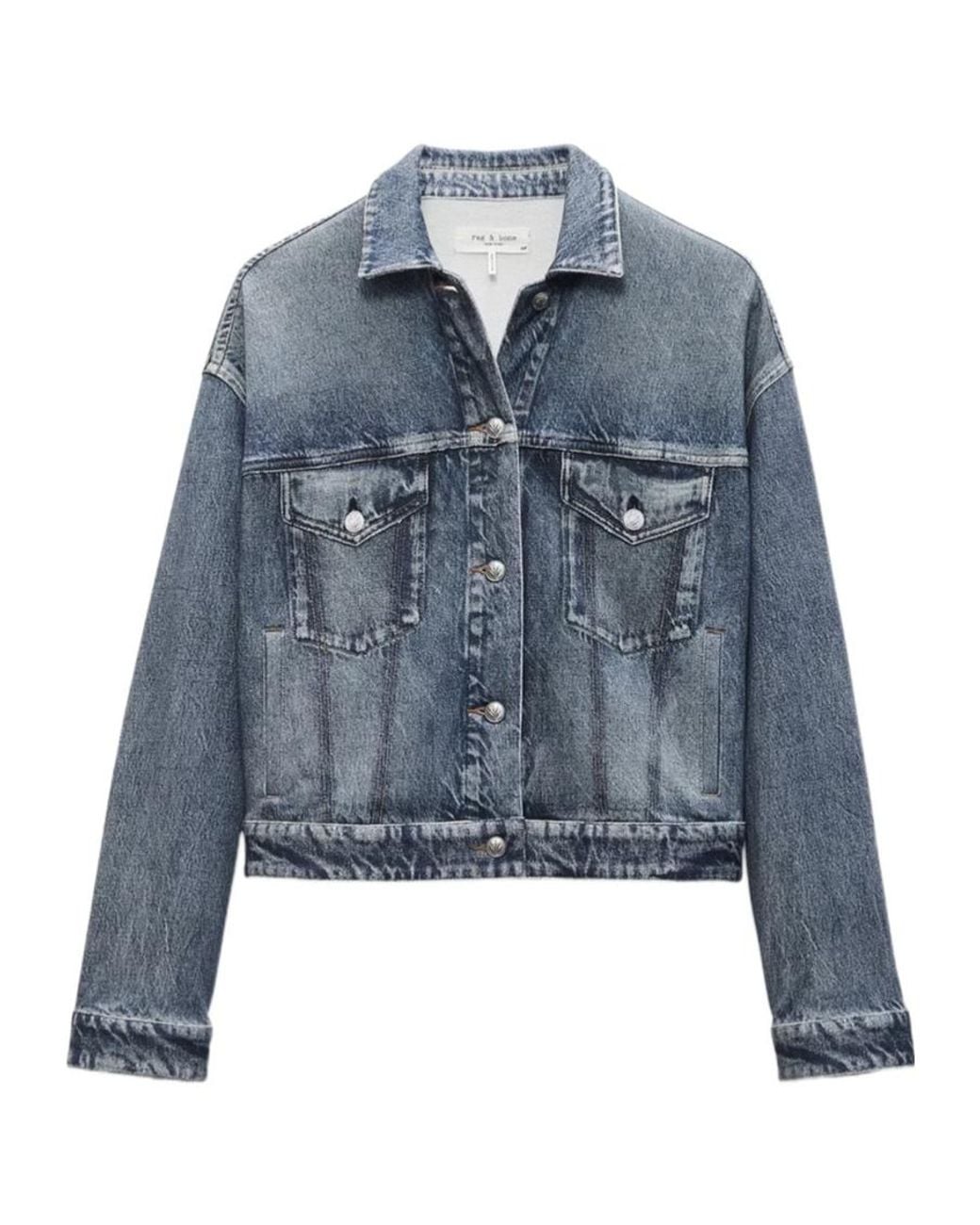 Rag & Bone Blue Long-Sleeved Denim Jacket