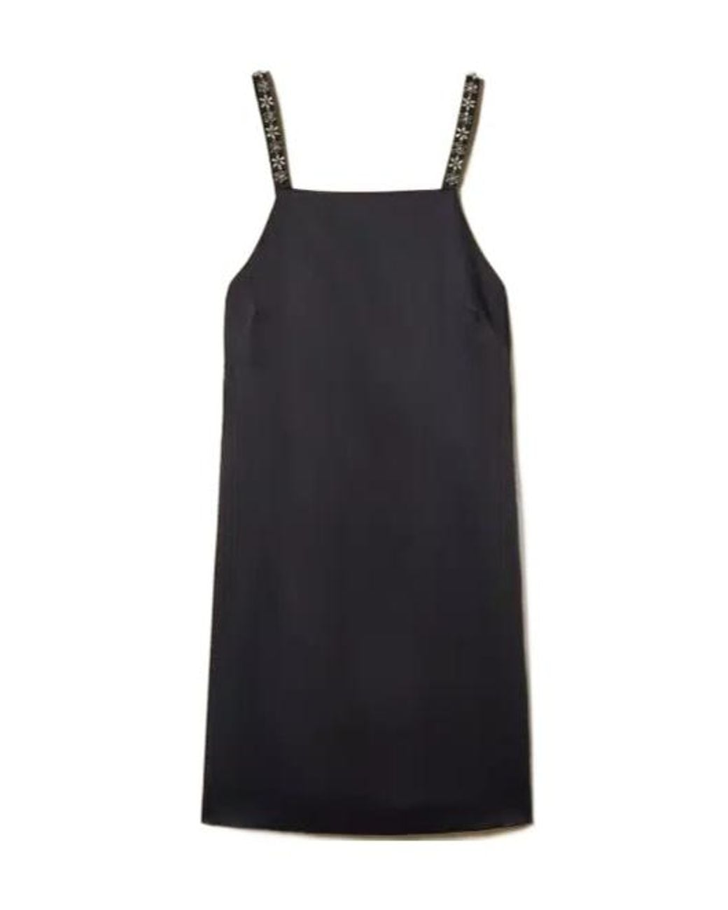 Twinset Black Duchesse Embellished Short Dress