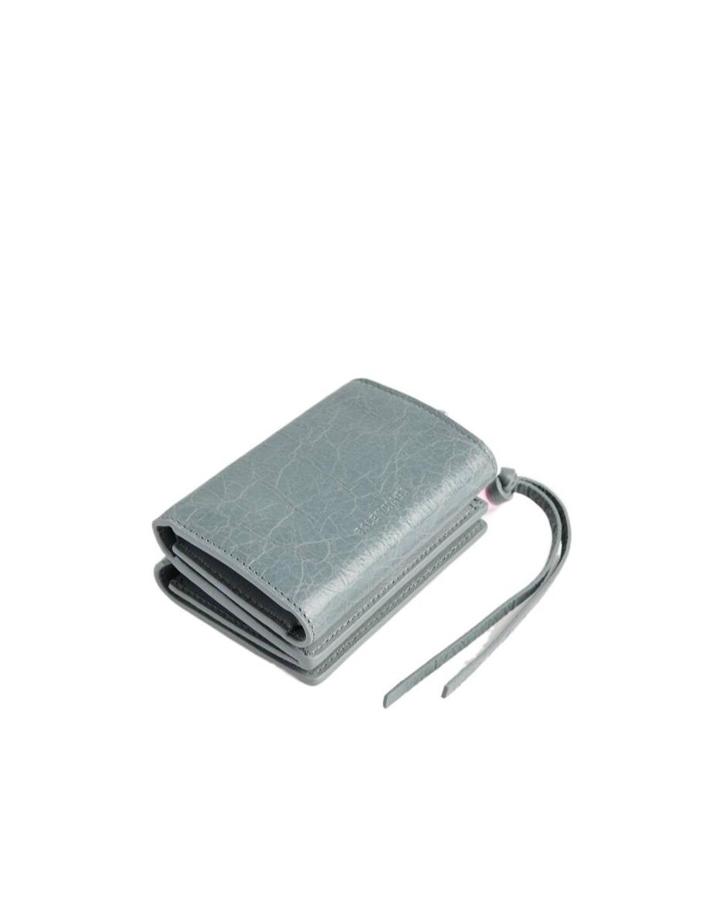 Balenciaga Blue Charm Detailed Wallet