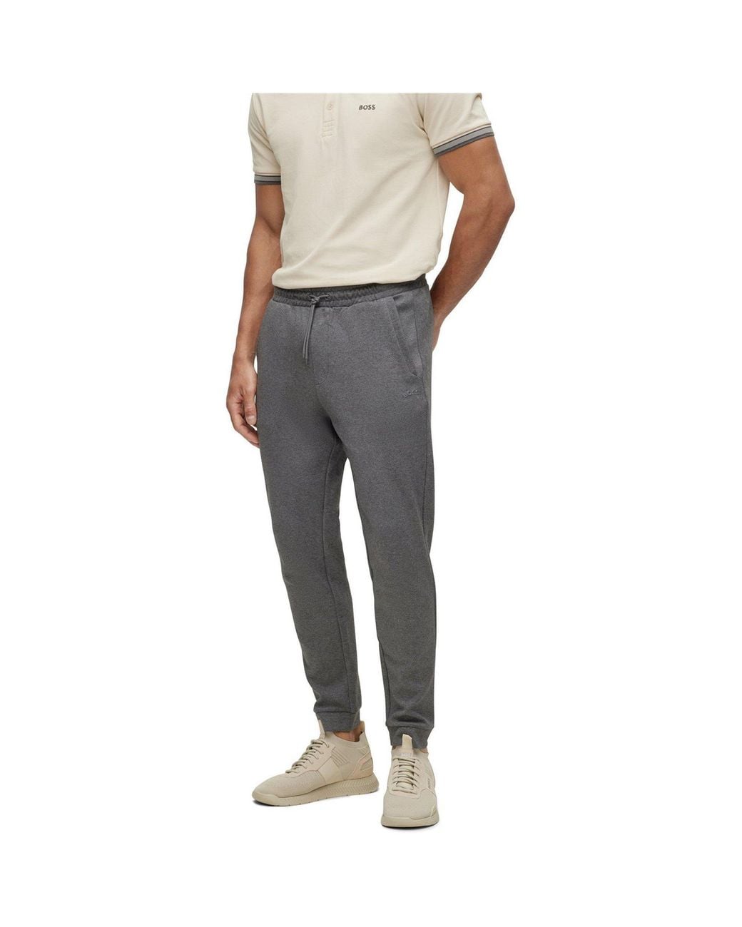 Boss Gray Sports Trousers for men
