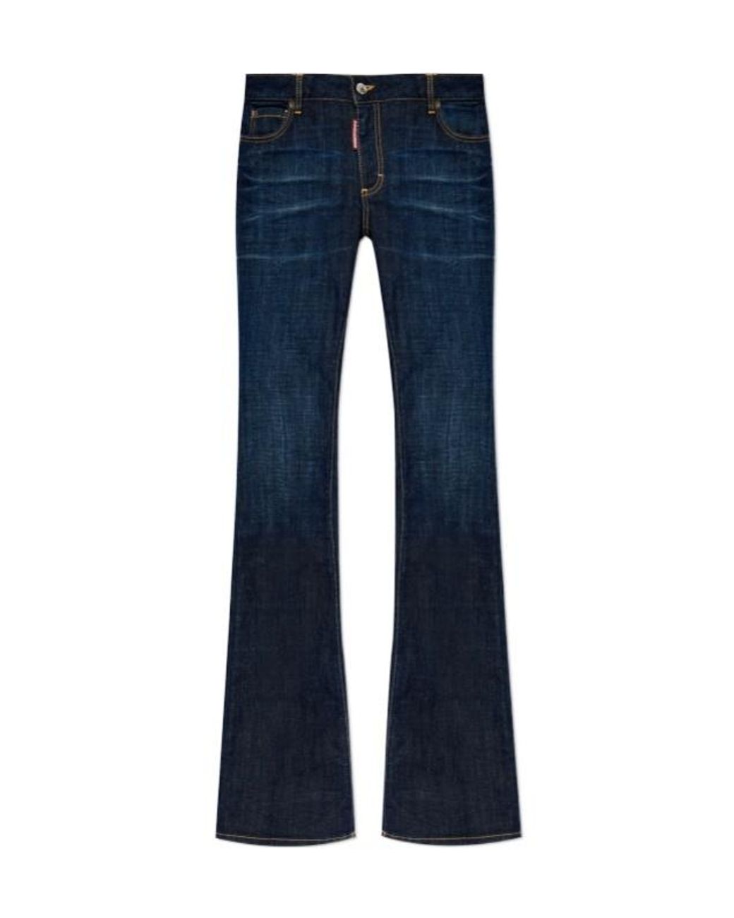 DSquared² Blue Mid-Waisted Flared Jeans