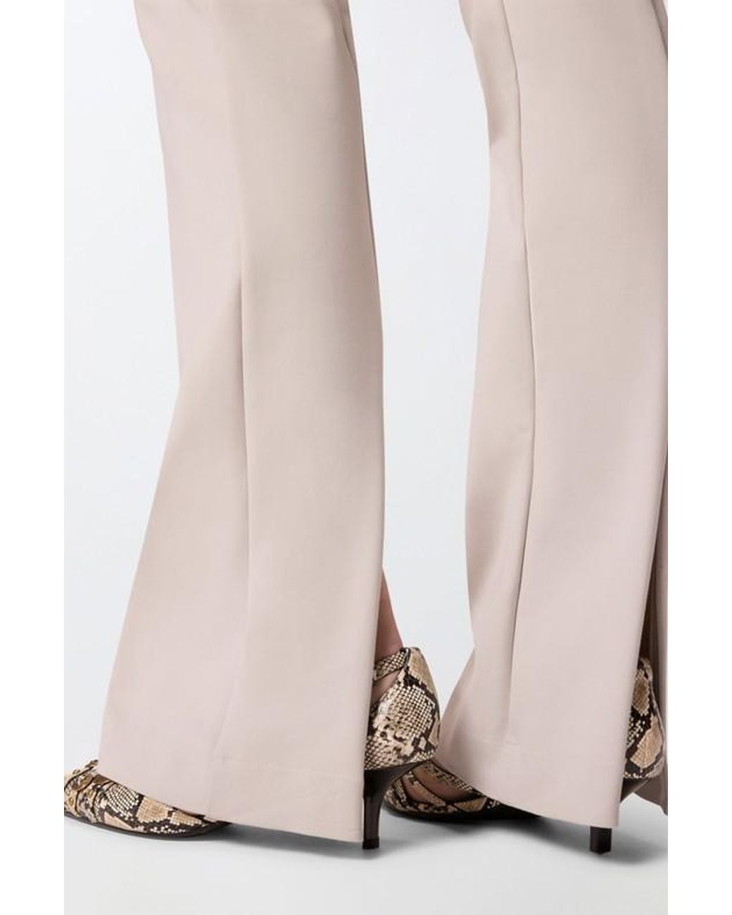 Pinko Gray Zip Trousers