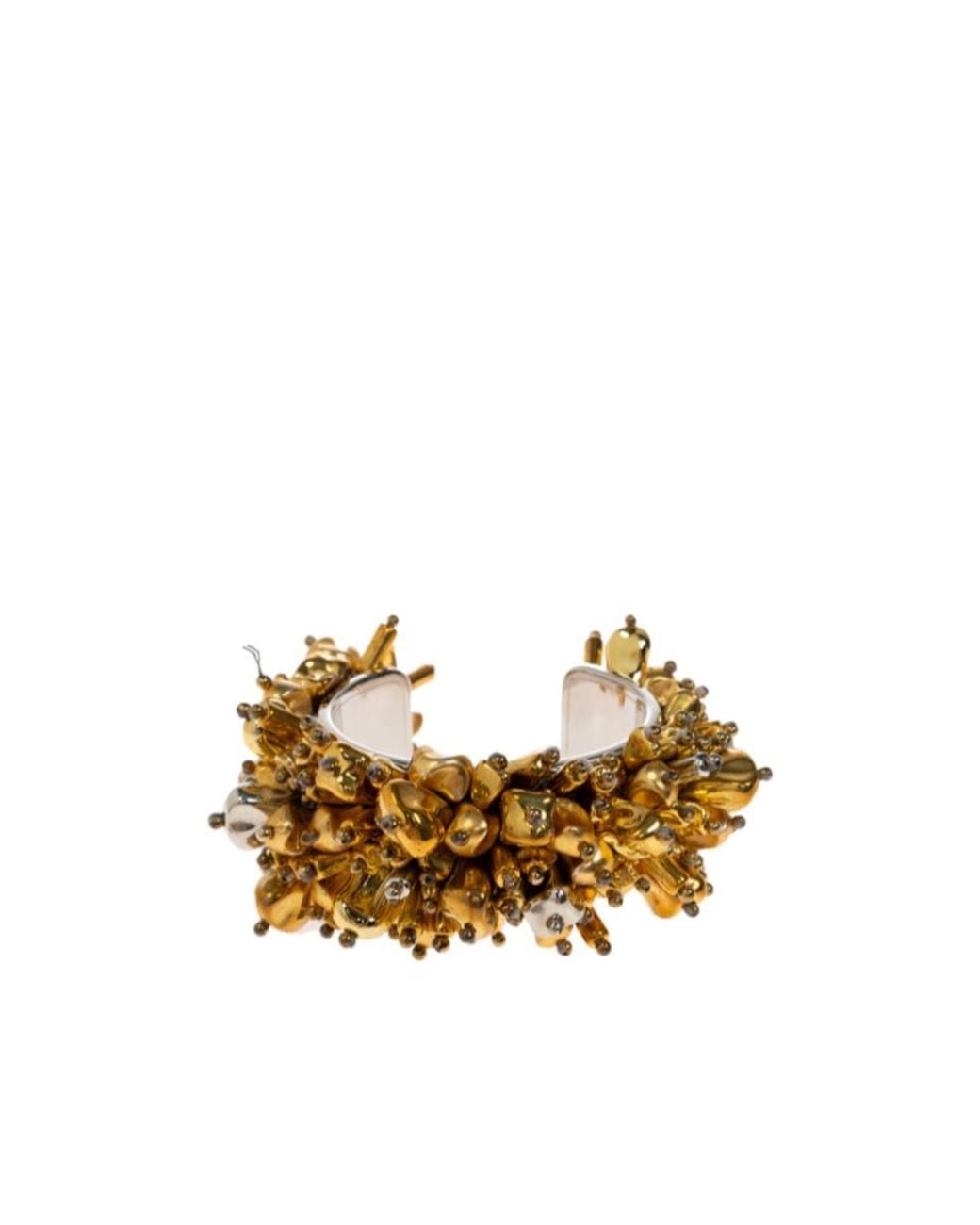 Dries Van Noten Metallic Brass Decorative Bracelet