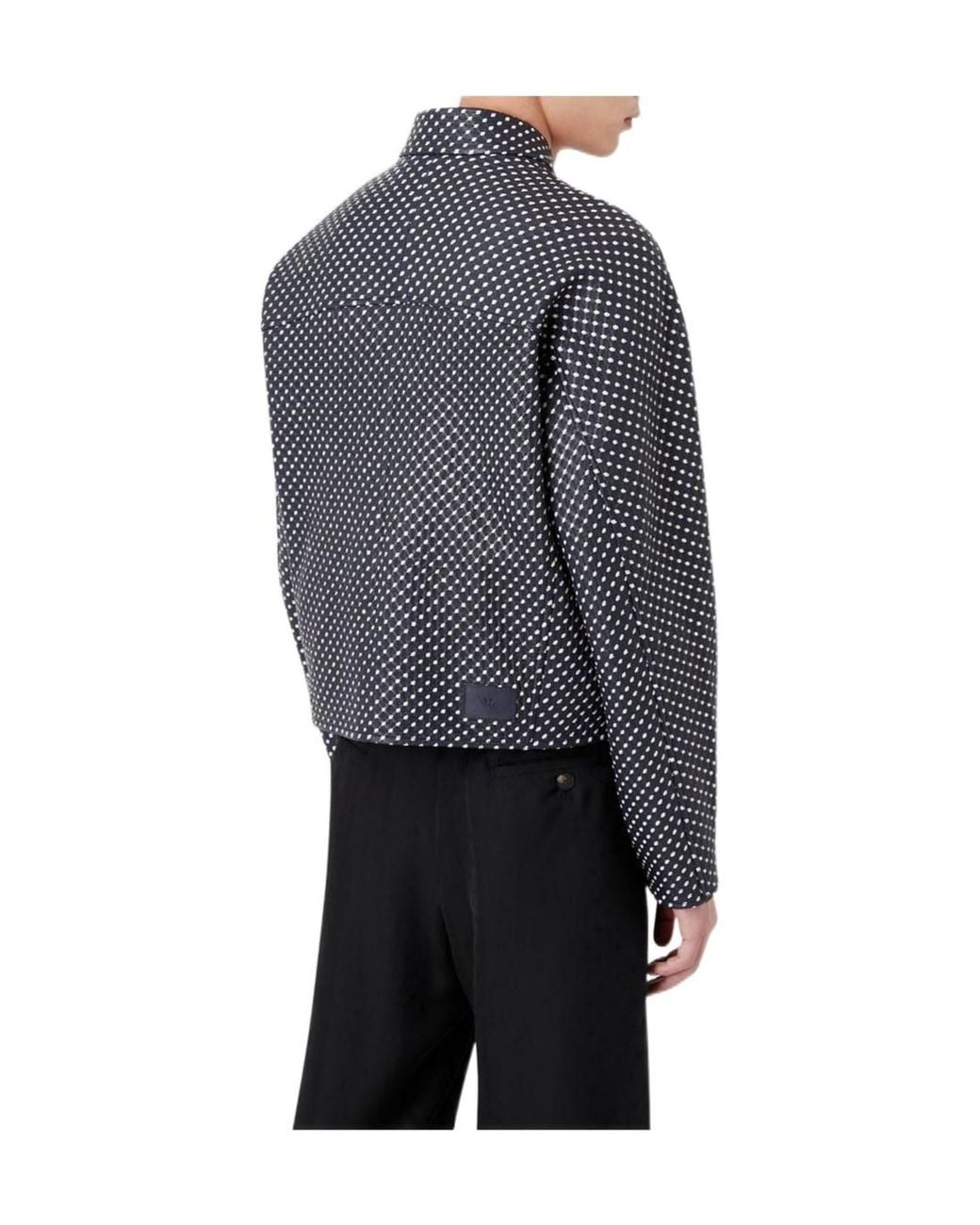 Emporio Armani Blue Collar Zip-Up Jacket for men