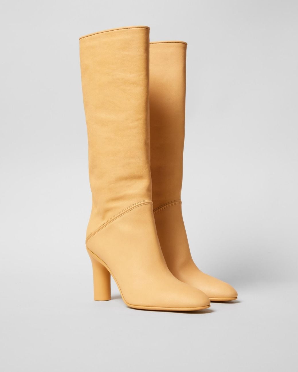 Céline White Tube High Boot