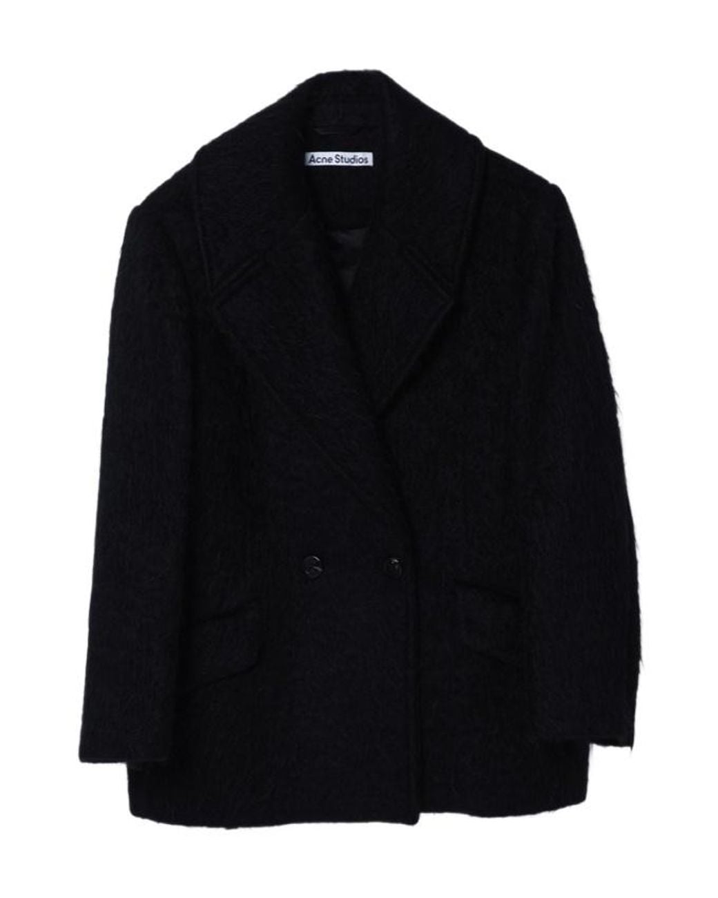 Acne Black Straight Hem Jacket