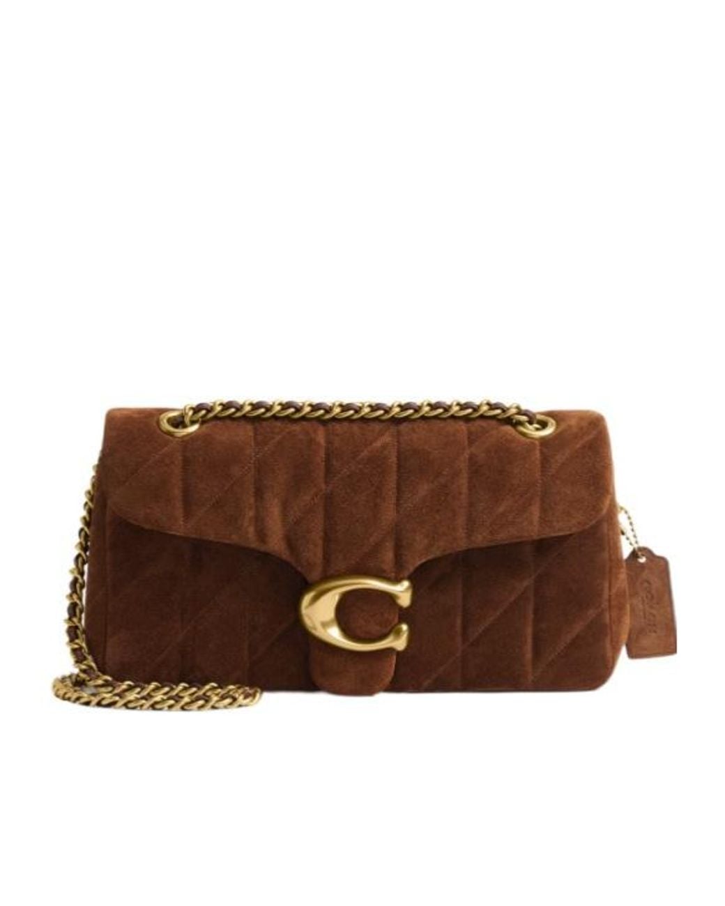 COACH Brown Tabby 26 Quilted Shoulder Bag