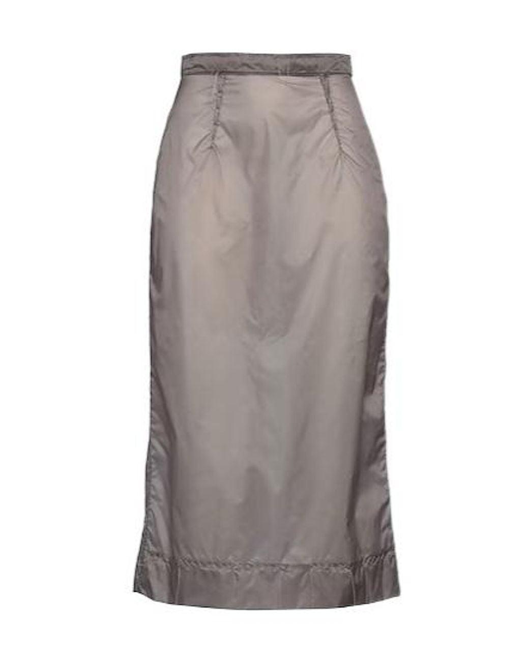 Maison Margiela Gray Solidcolor Flared Skirt