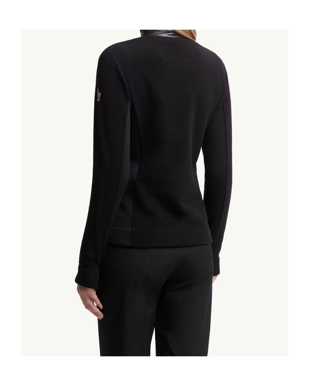 Moncler Black Grenoble Half-Zip Polo Neck Sweatshirt