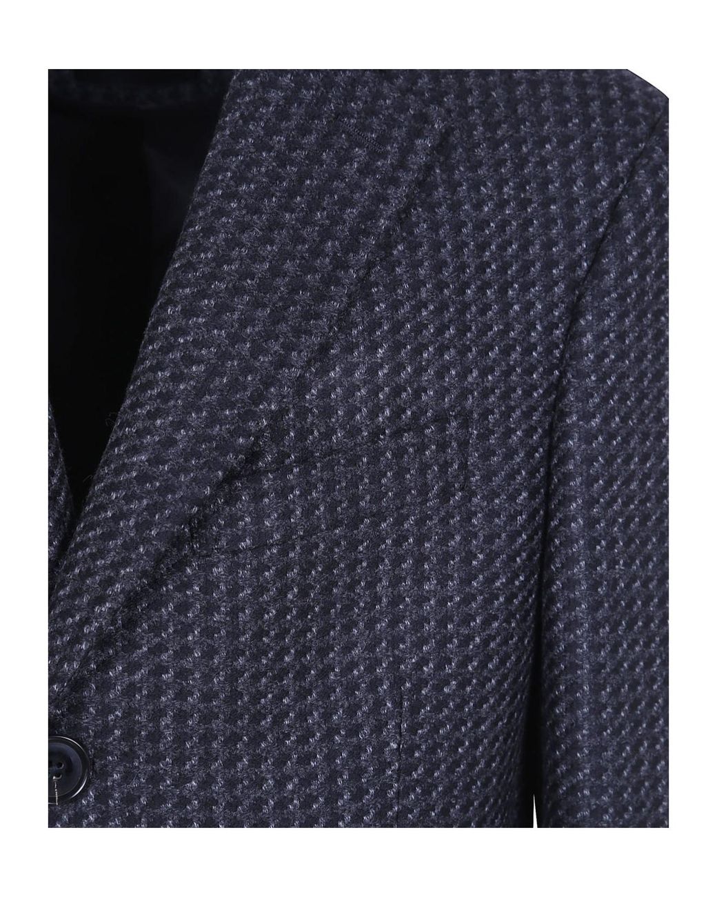 Zegna Blue Regular Style Coat for men