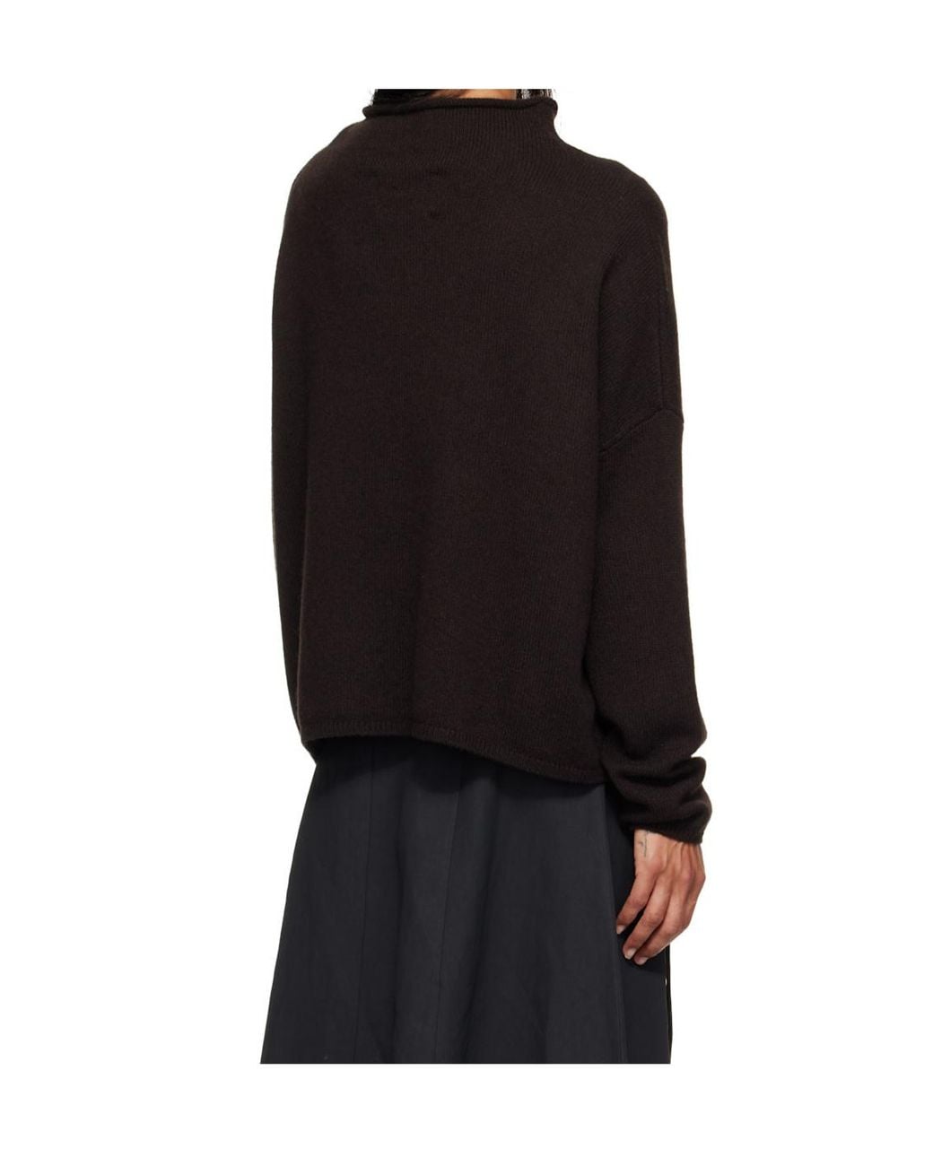 Lisa Yang Black Roll-Neck Sweater