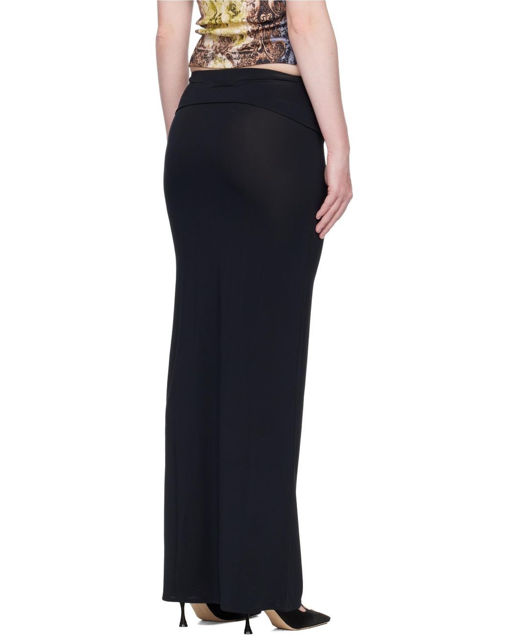 Jean Paul Gaultier Black Midi Skirt