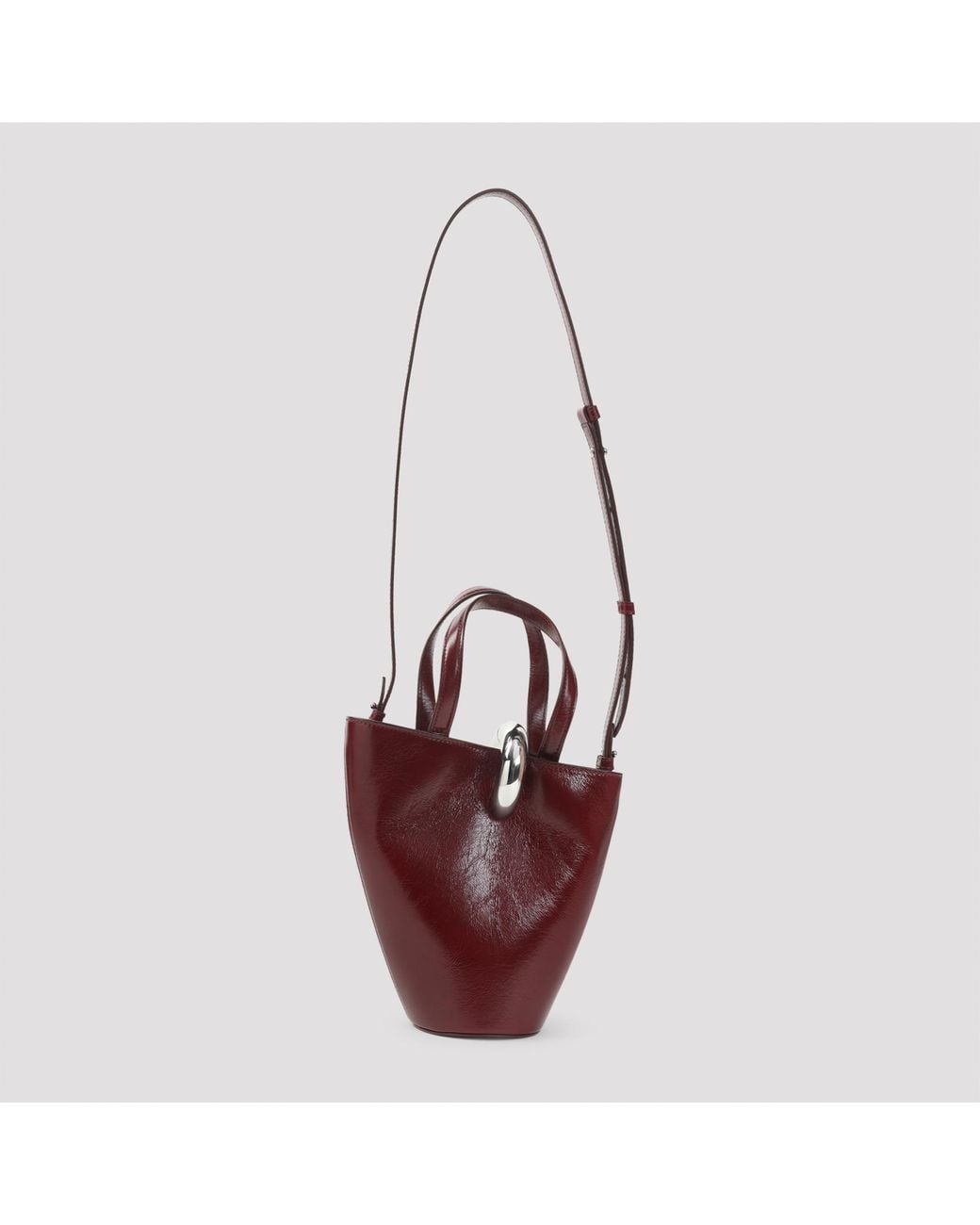 Jacquemus Red Logo Plaque Bucket Bag