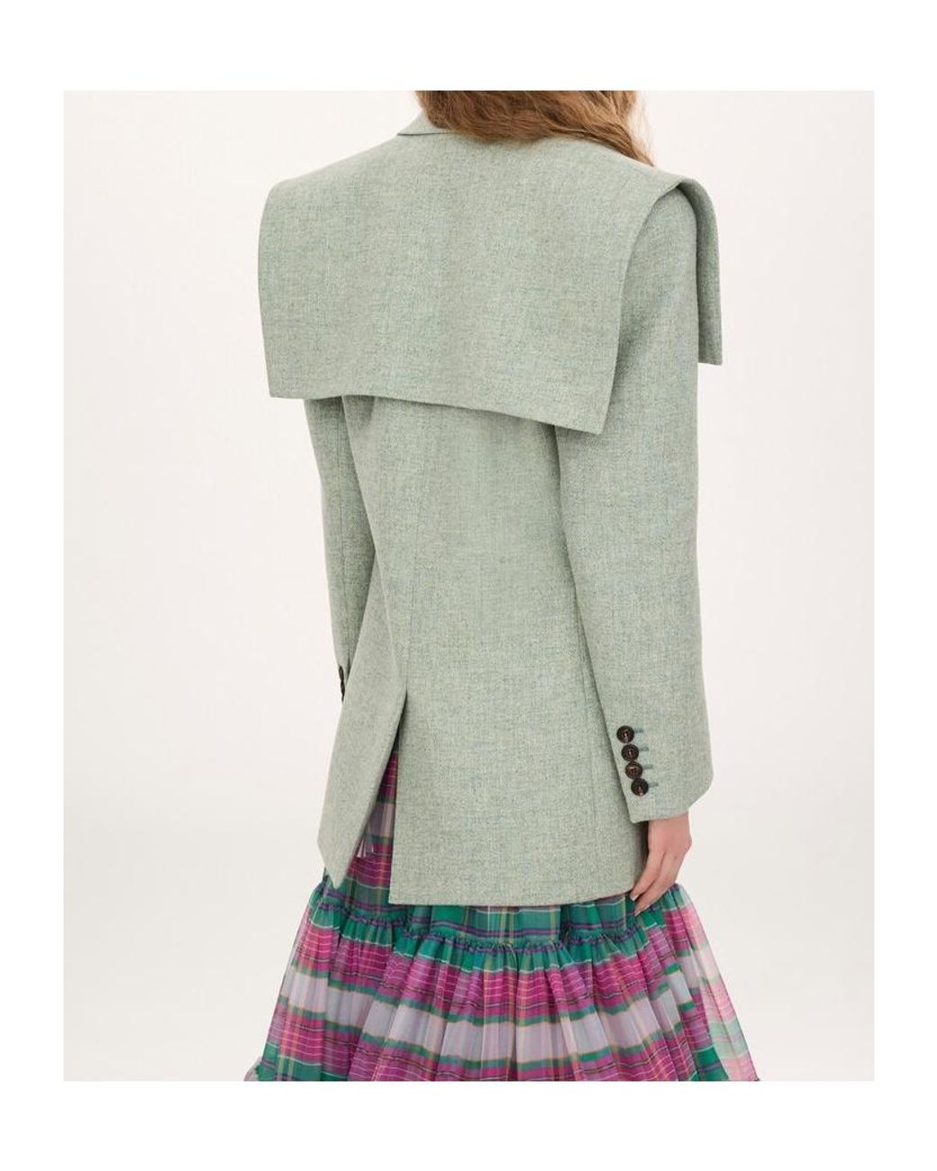 Chloé Green Chloé Single-Breasted Tailored Jacket